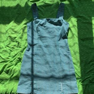 - Blue and white striped dress - 28 inch waist